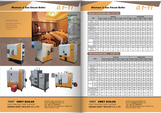 Biomass Industrial Steam Boiler , Vertical Steam Boiler Steel Material